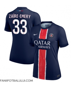Paris Saint-Germain Warren Zaire-Emery #33 Tricou Fotbal Replică 2024-25 Femei Acasa